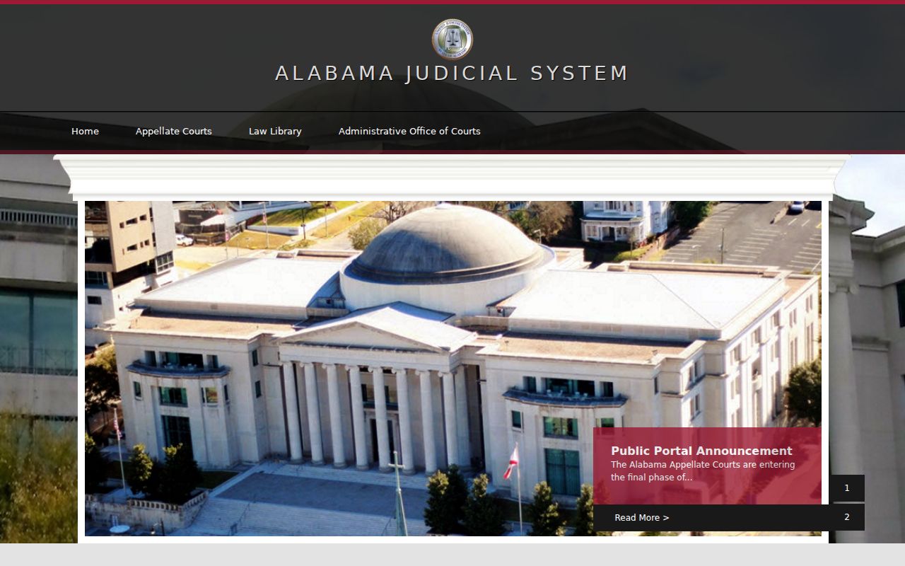 Lamar County restricted case search and Alabama appellate courts