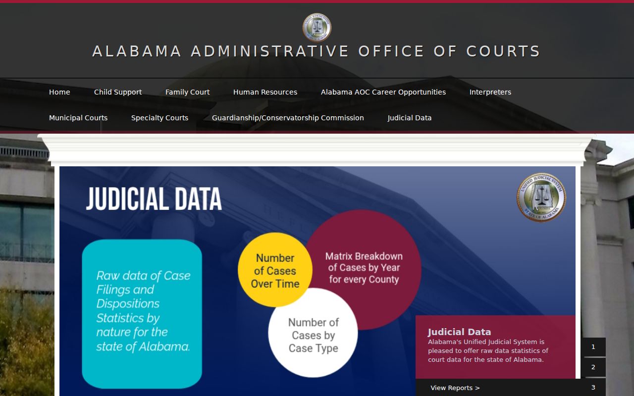 Lamar County docket search links on Alabama court services