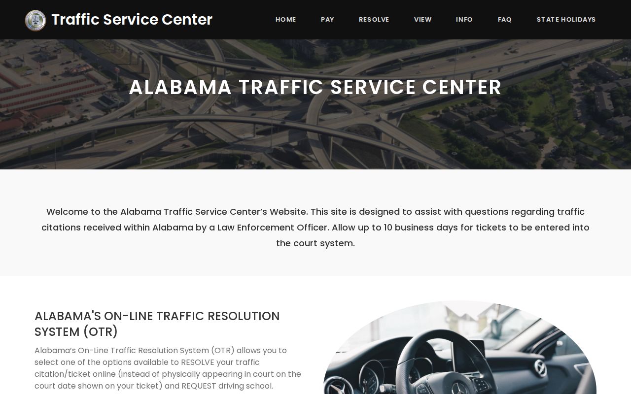 Lamar County traffic case search interface