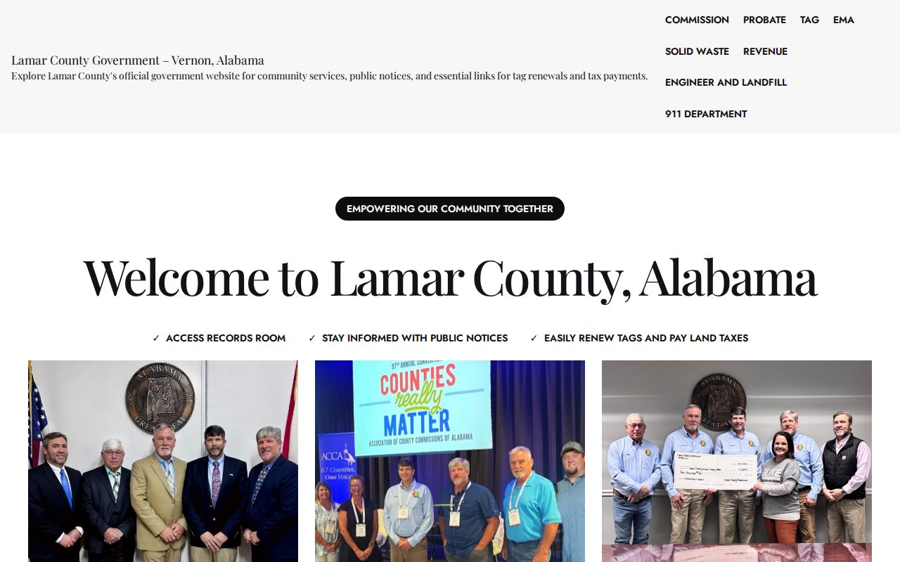 Lamar County criminal court docket courthouse notice source