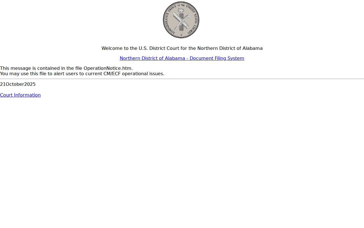 Lamar County traffic court search compared with federal CM ECF